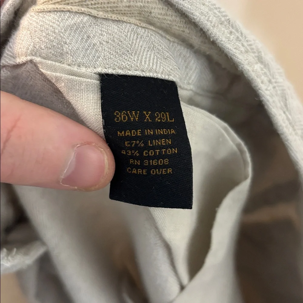 Jos A Bank Reserve Linen Pants Size 36